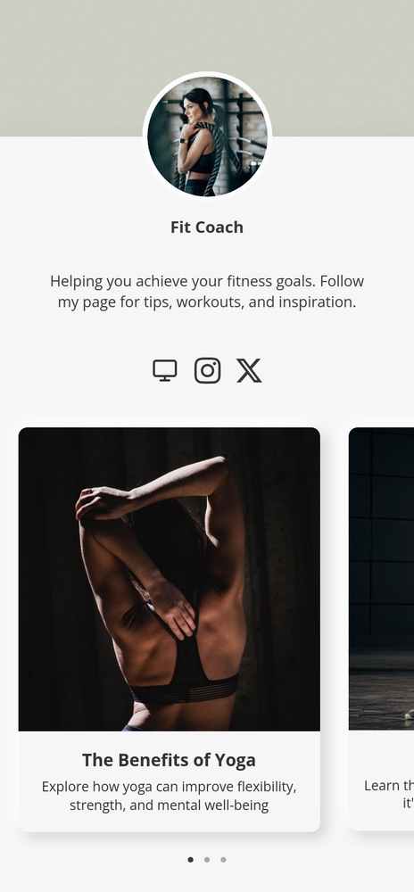 Fit Coach template