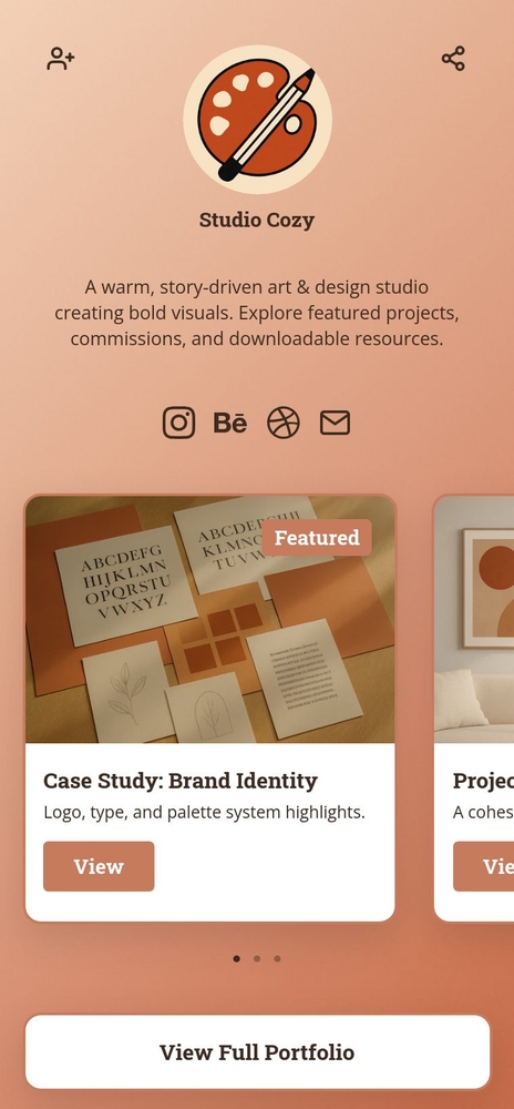 Studio Cozy template